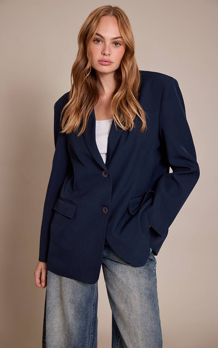 Bleu Marine Blazer Oversize