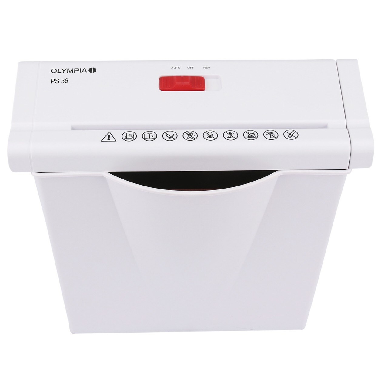 OLYMPIA PS 36 Aktenvernichter, Weiß