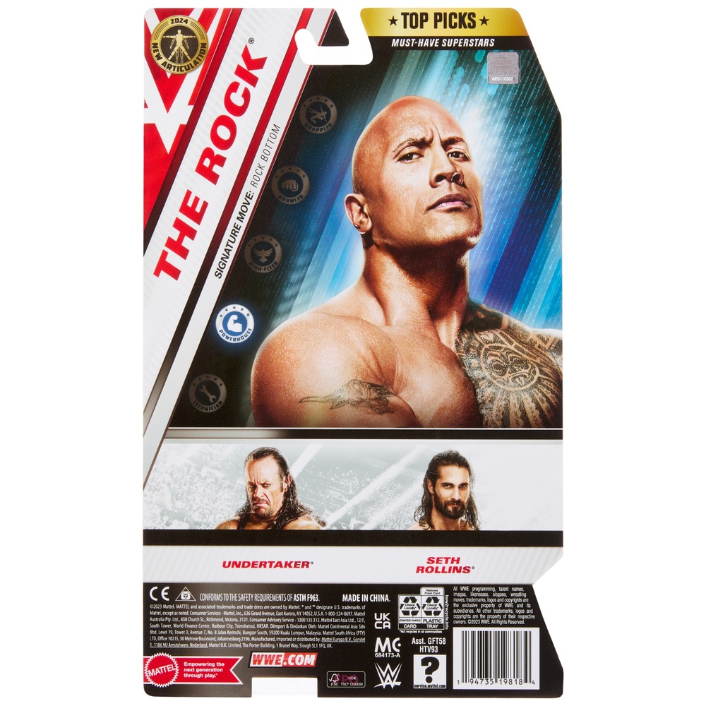 WWE Basic Series Top Picks The Rock Actionfigur