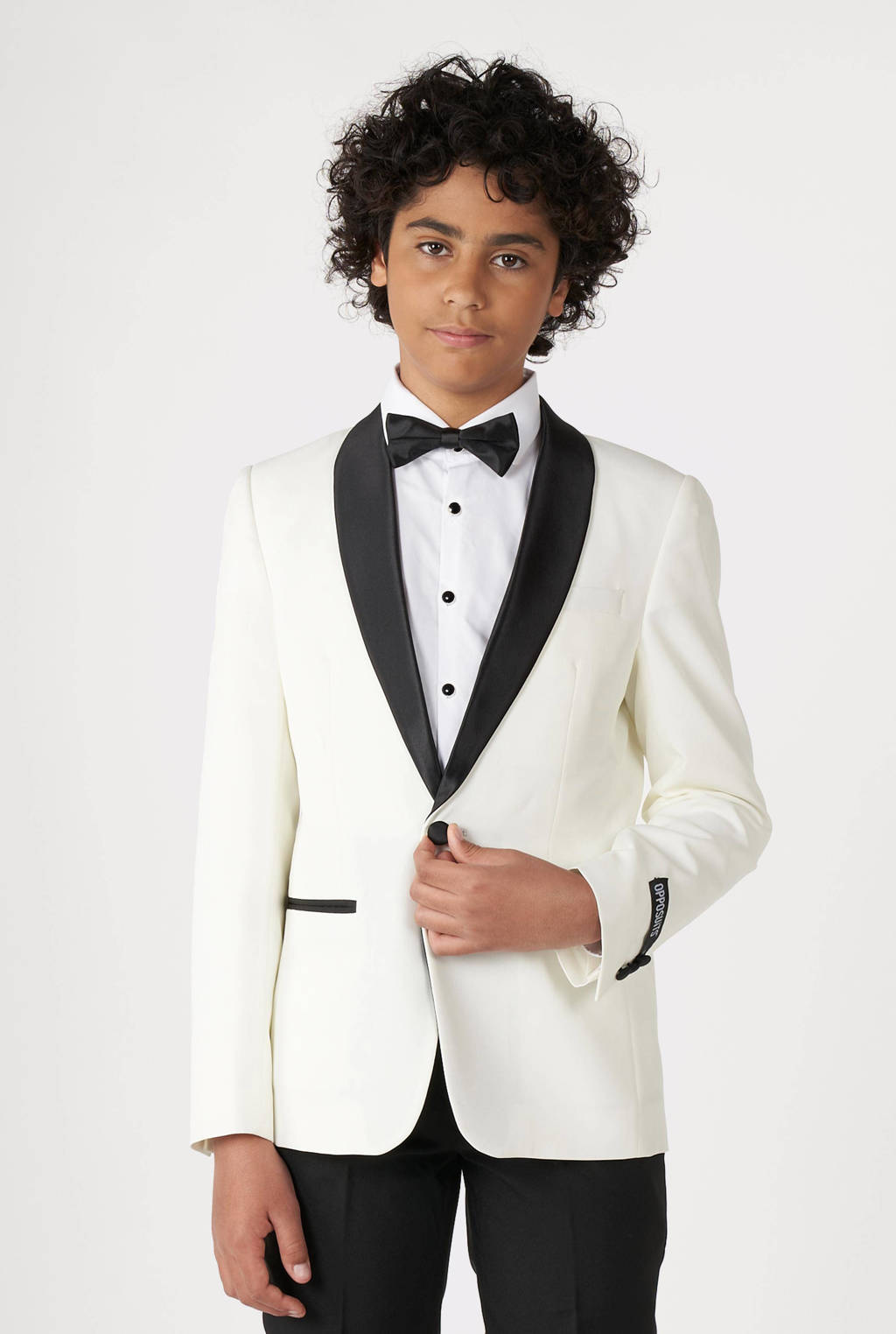 OppoSuits colbert Pearly White wit/zwart