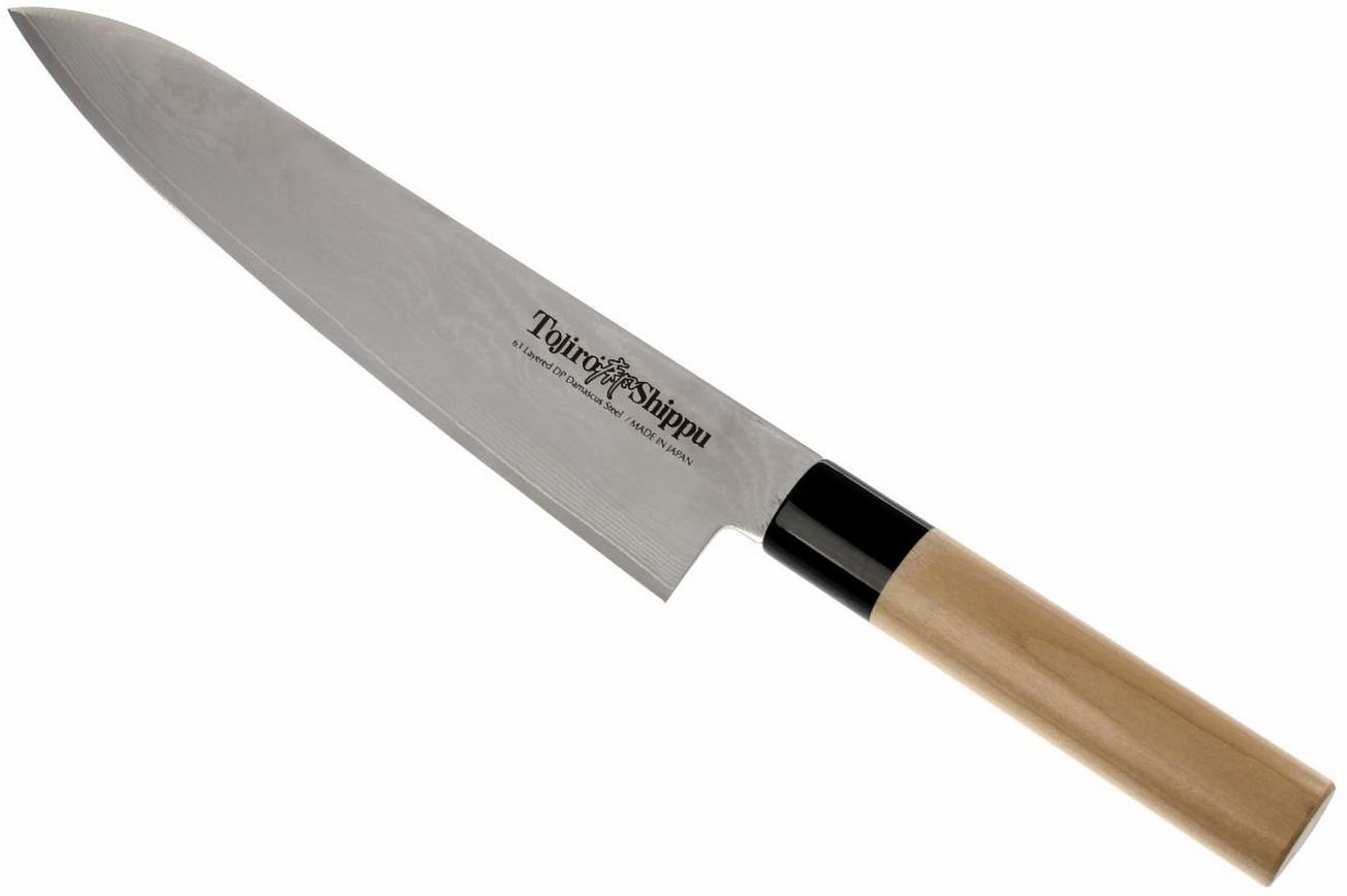 Tojiro Shippu 63 laags damast, koksmes 24 cm