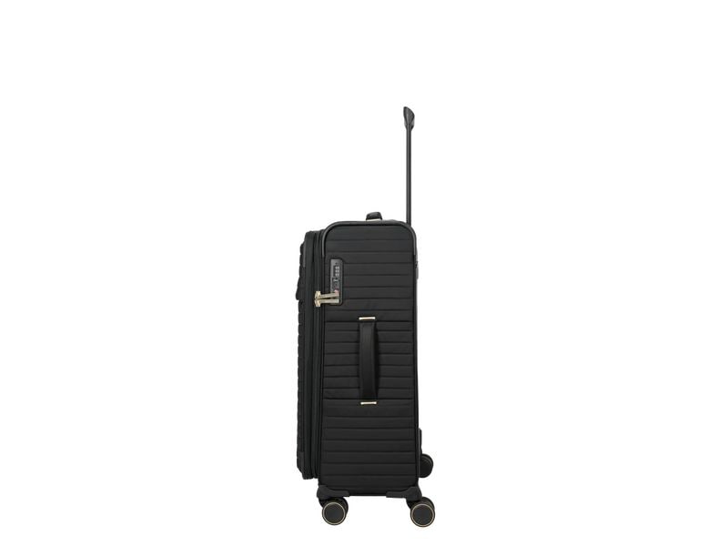 travelite Barbara Stepp Trolley M erweiterbar, Schwarz Reisekoffer