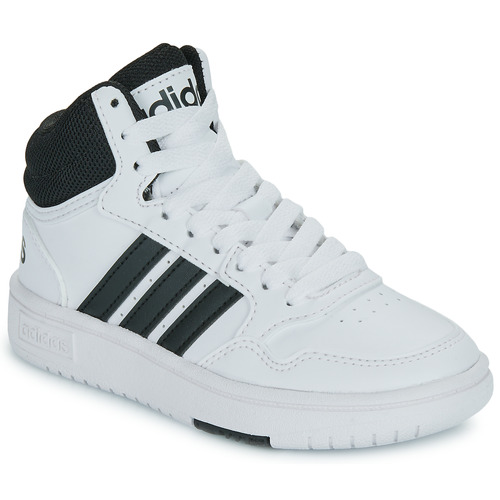 Adidas Sportswear - HOOPS 3.0 MID K - Blanc / Noir