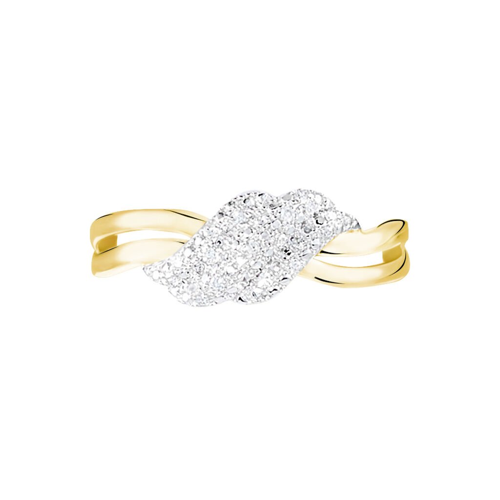 Bague Or Jaune Ricoria Diamants