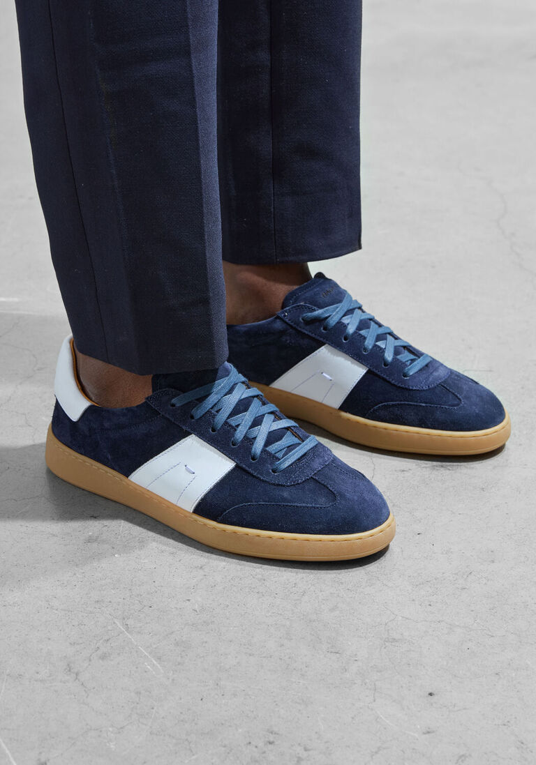 blauwe magnanni lage sneakers 25851 sue