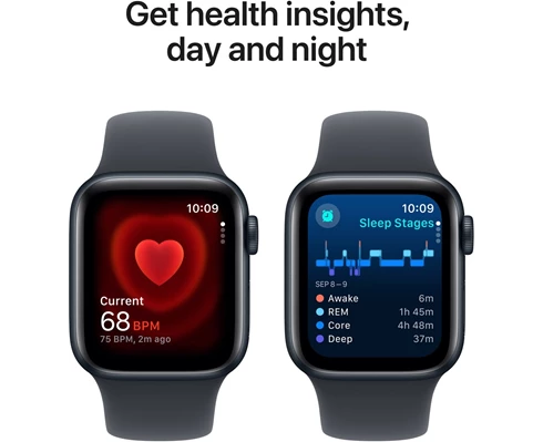 Apple Watch SE GPS 40mm Midnight Aluminium Case with Midnight Sport Band - S/M