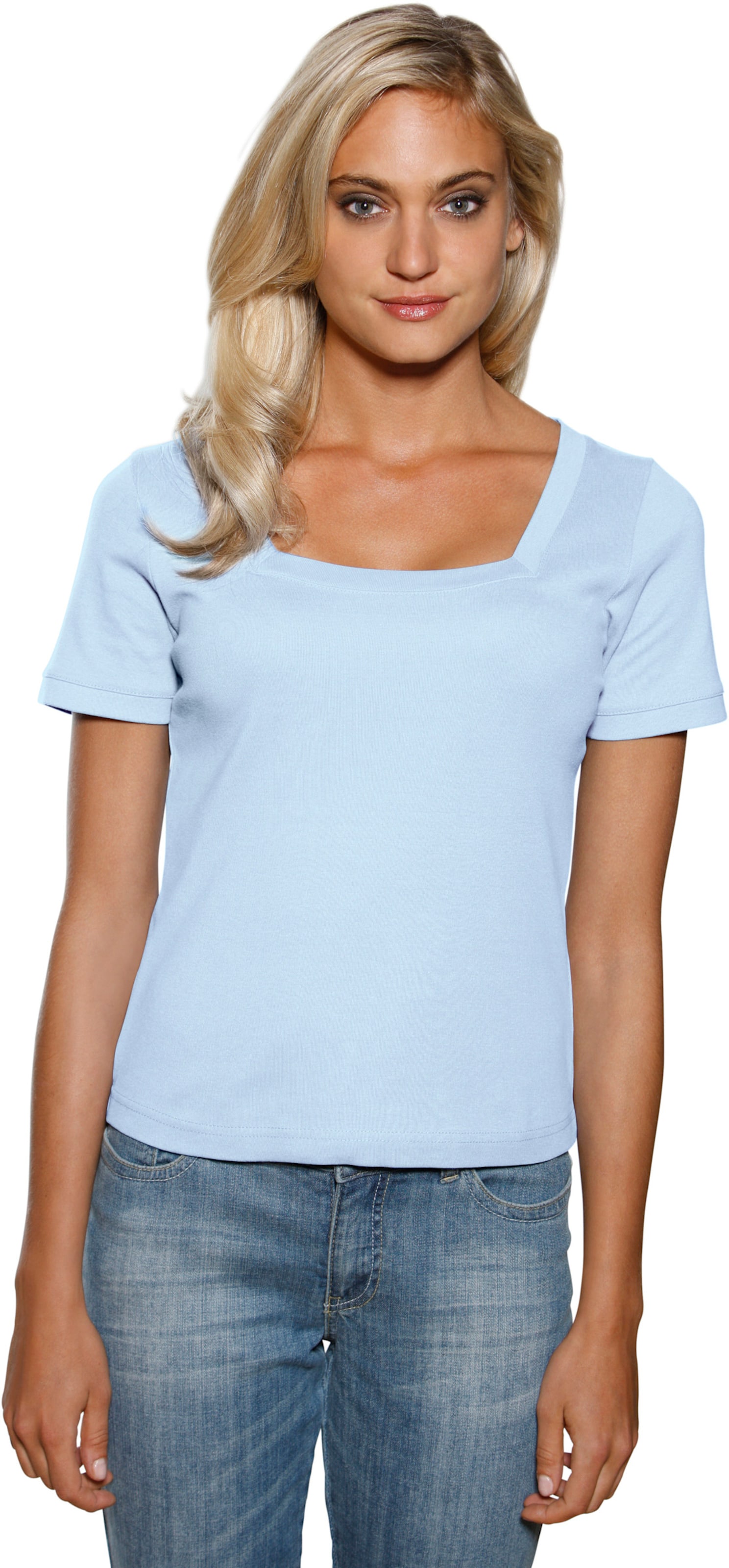 heine Carré-Shirt in bleu