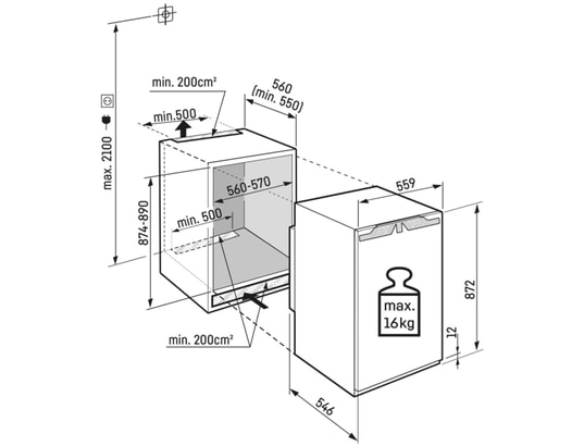 LIEBHERR - Congélateur encastrable armoire IFND3924-22