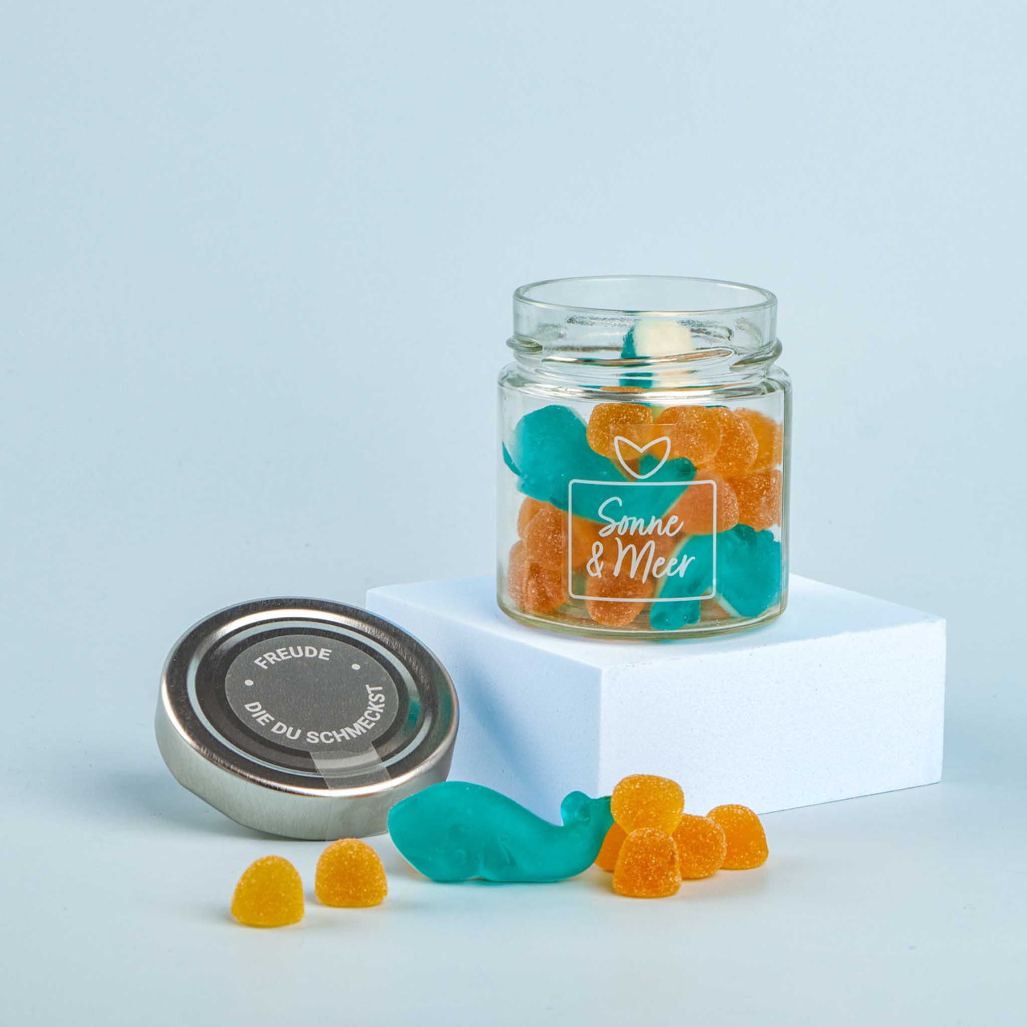naschlabor 8 Gläser Fruchtgummi Sonne & Meer Groß-Verpackung