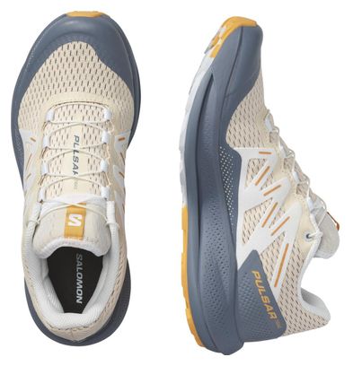 Chaussures de Trail Salomon Pulsar Trail Beige Bleu Femme