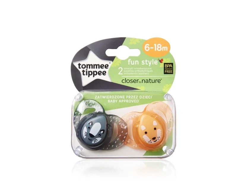 Tommee Tippee Fun Style, Klassisk babysut, Ortodontisk, Silikone