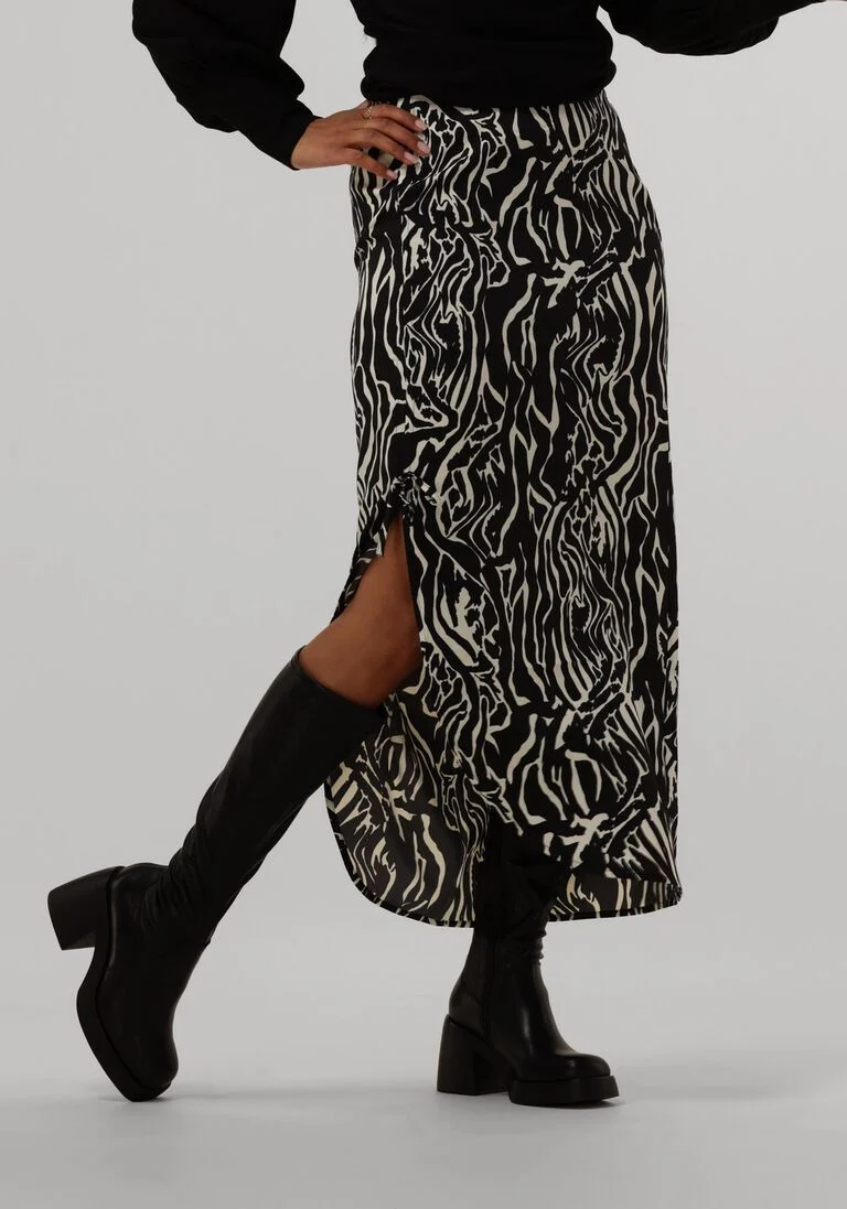 GESTUZ zwarte gestuz midirok brayagz p hw skirt