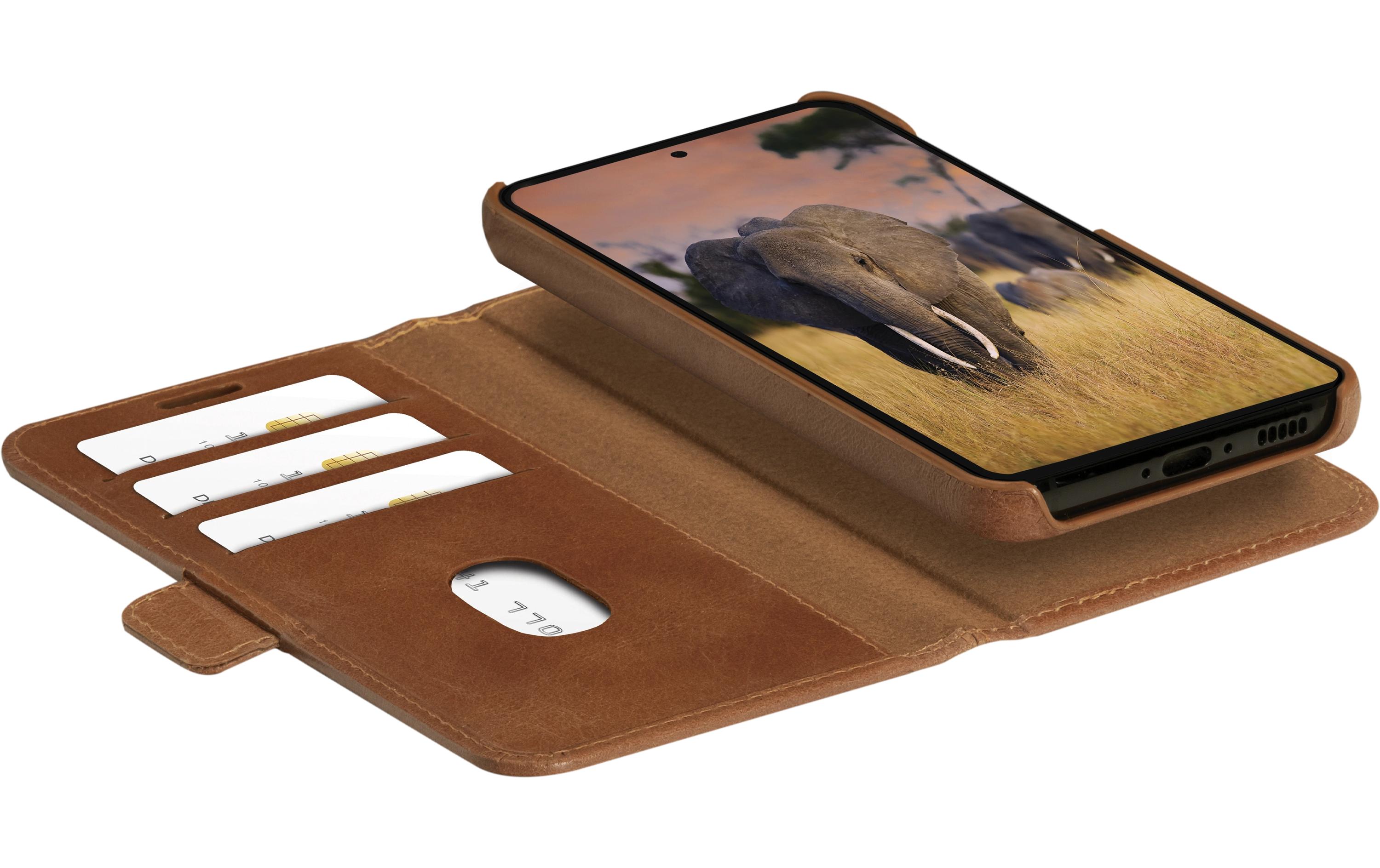 Book Cover Lynge Galaxy S24 Ultra TanSchutzhülle für das Samsung Galaxy S24 Ultra