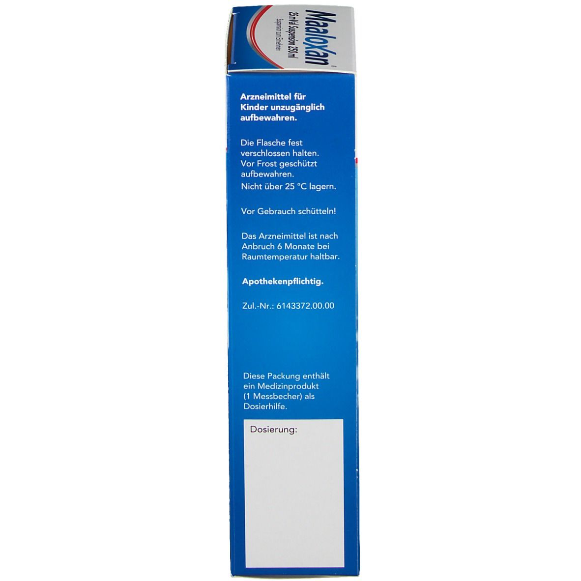 Maaloxan®  Suspension bei Sodbrennen mit Magenschmerzen