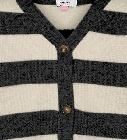 Vero Moda Girl Cardigan - Strick - VmNatahlie - Black/Small Stri