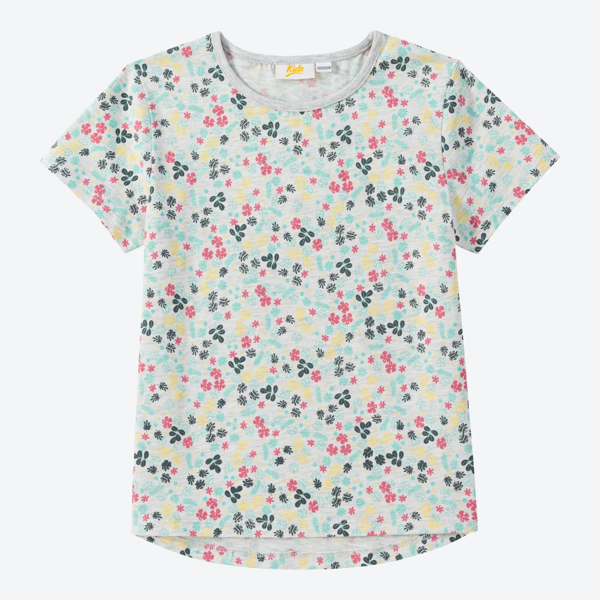 Kinder-Mädchen-T-Shirt mit Blümchen