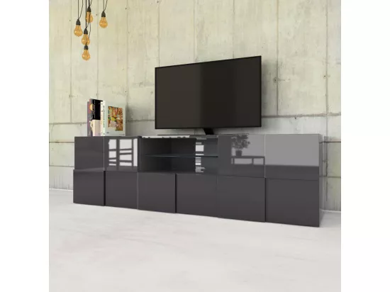 Meuble TV LONDON anthracite