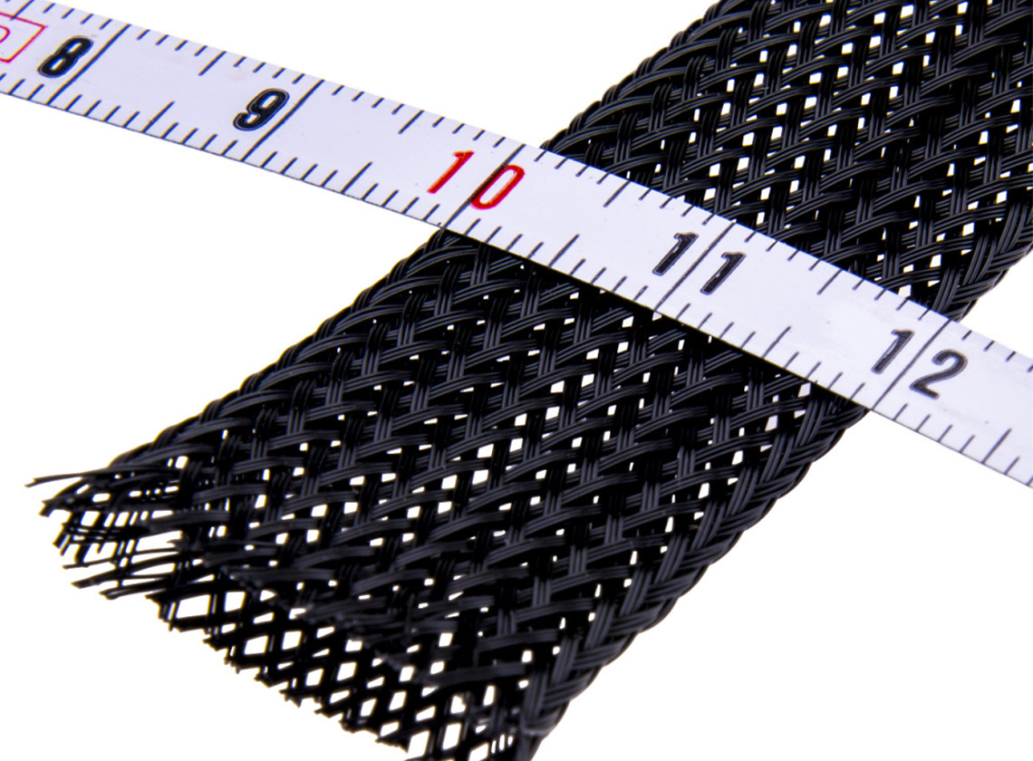 BBA gevlochten isolatiekous black - 10-20 mm 5 m