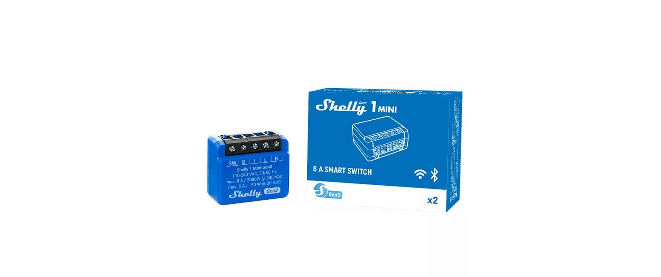 WLAN-Schalter Mini Gen3WLAN-gesteuerter intelligenter Schalter, 1 Kanal, 8 A