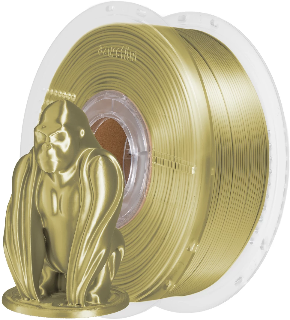 AzureFilm  PLA Silk Olive Gold, 1,75 mm / 1000 g    PLA-Material mit seidigem Finish