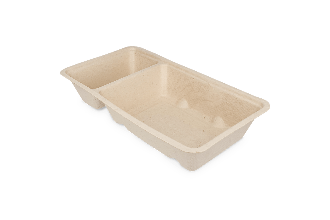 Frietbakjes A23 (A7+1) suikerriet Plastic- en Pfas-vrij BIO