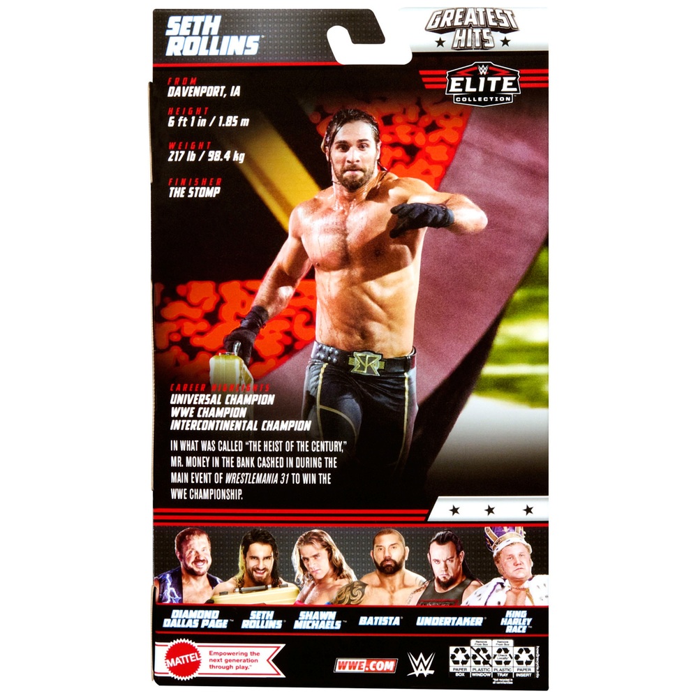 WWE Elite Series Greatest Hits Seth Rollins Actionfigur