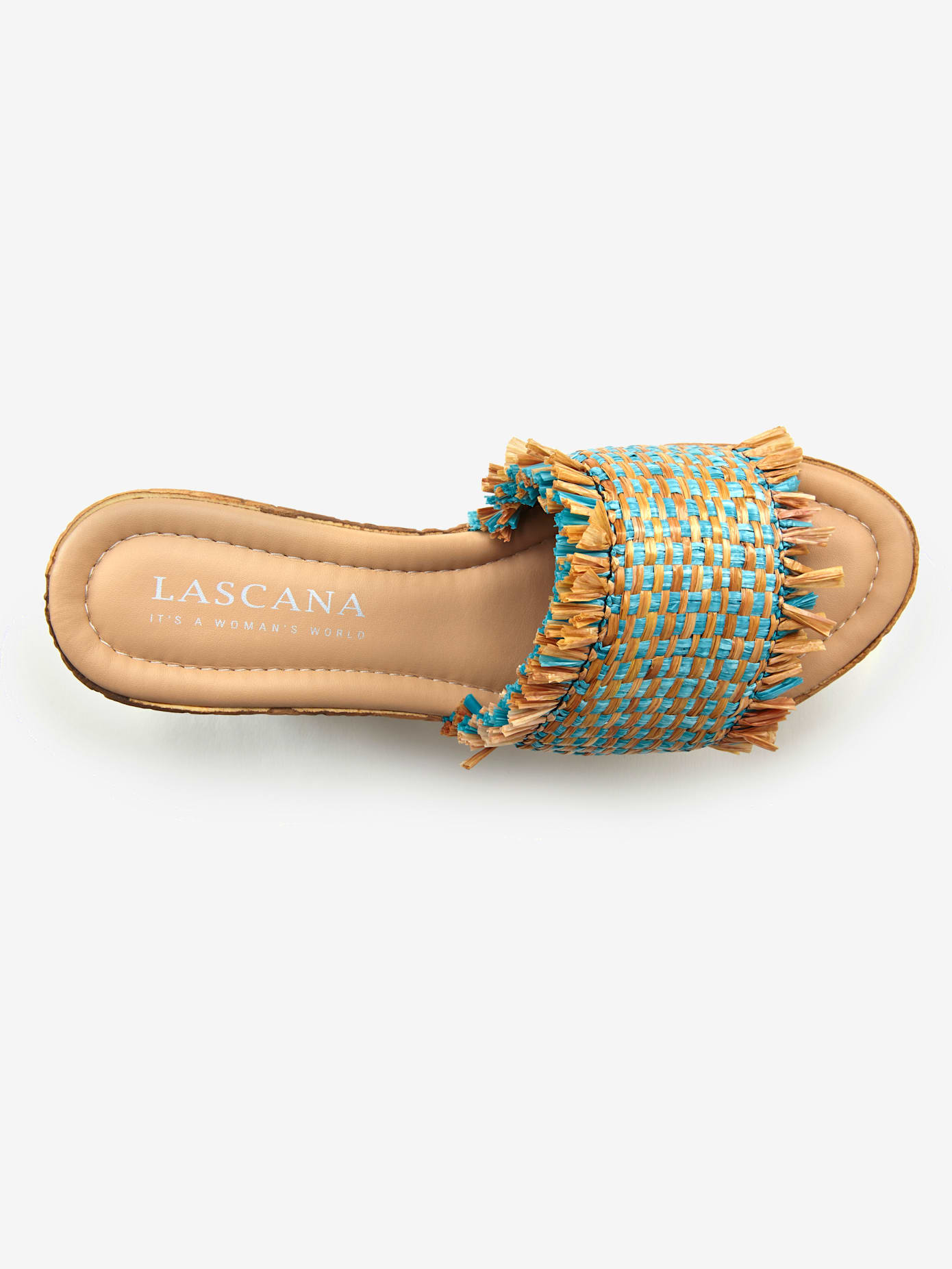 Mules avec talon compensé confortable d'env. 7 cm