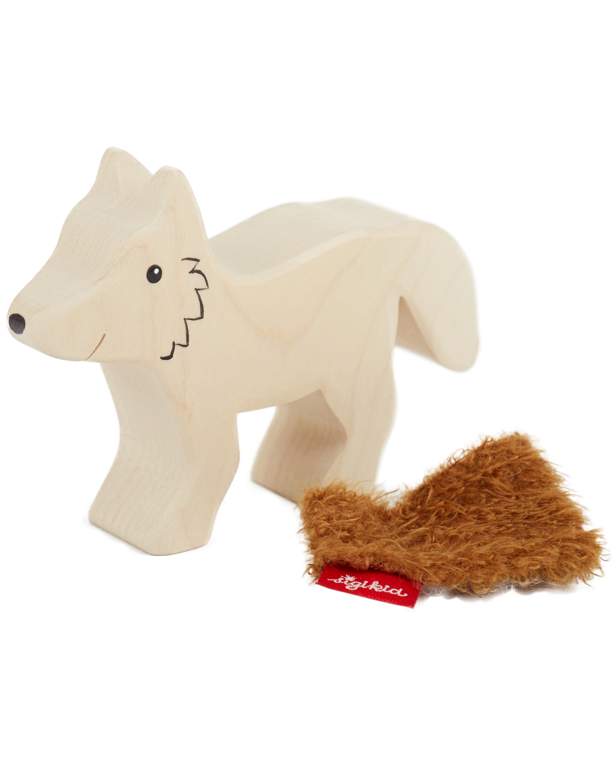 Holz-Spielfigur CUDLY WUDLY - FUCHS in natur/braun