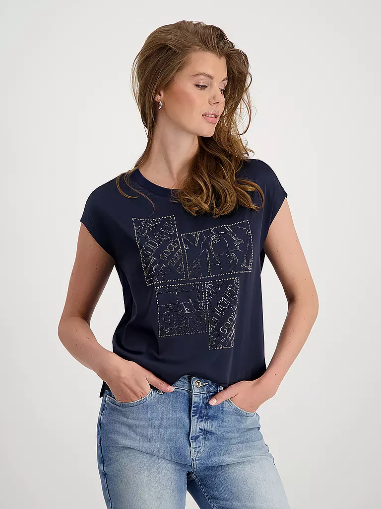 MONARI Blusenshirt dunkelblau