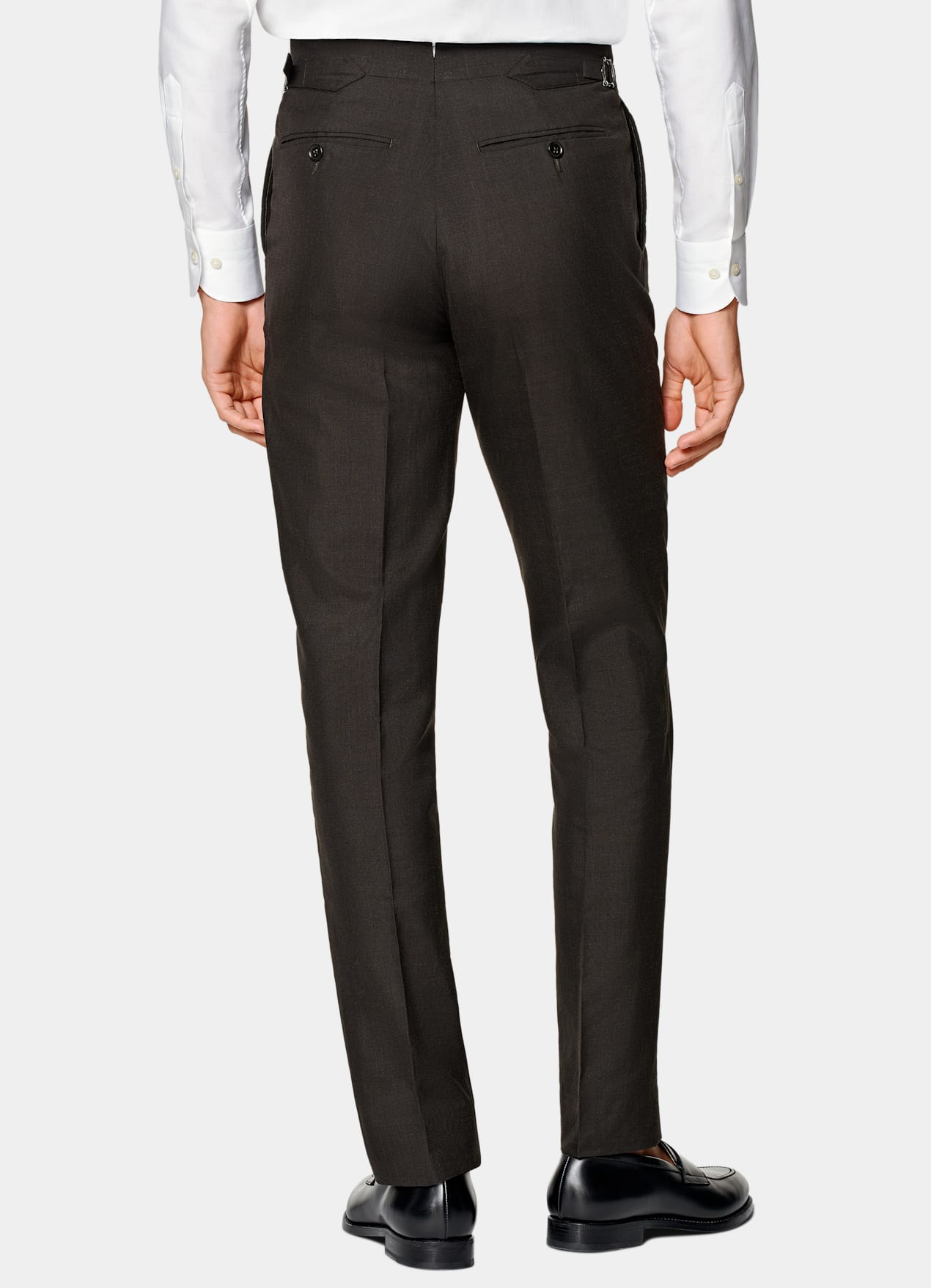 Costume trois pièces Havana coupe Tailored marron foncé