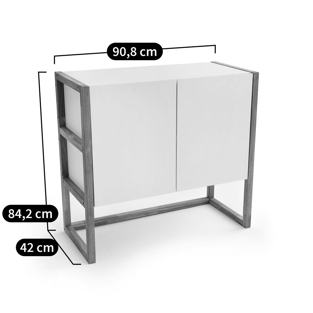 LA REDOUTE INTERIEURS<br>Móvel buffet 2 portas, Compo