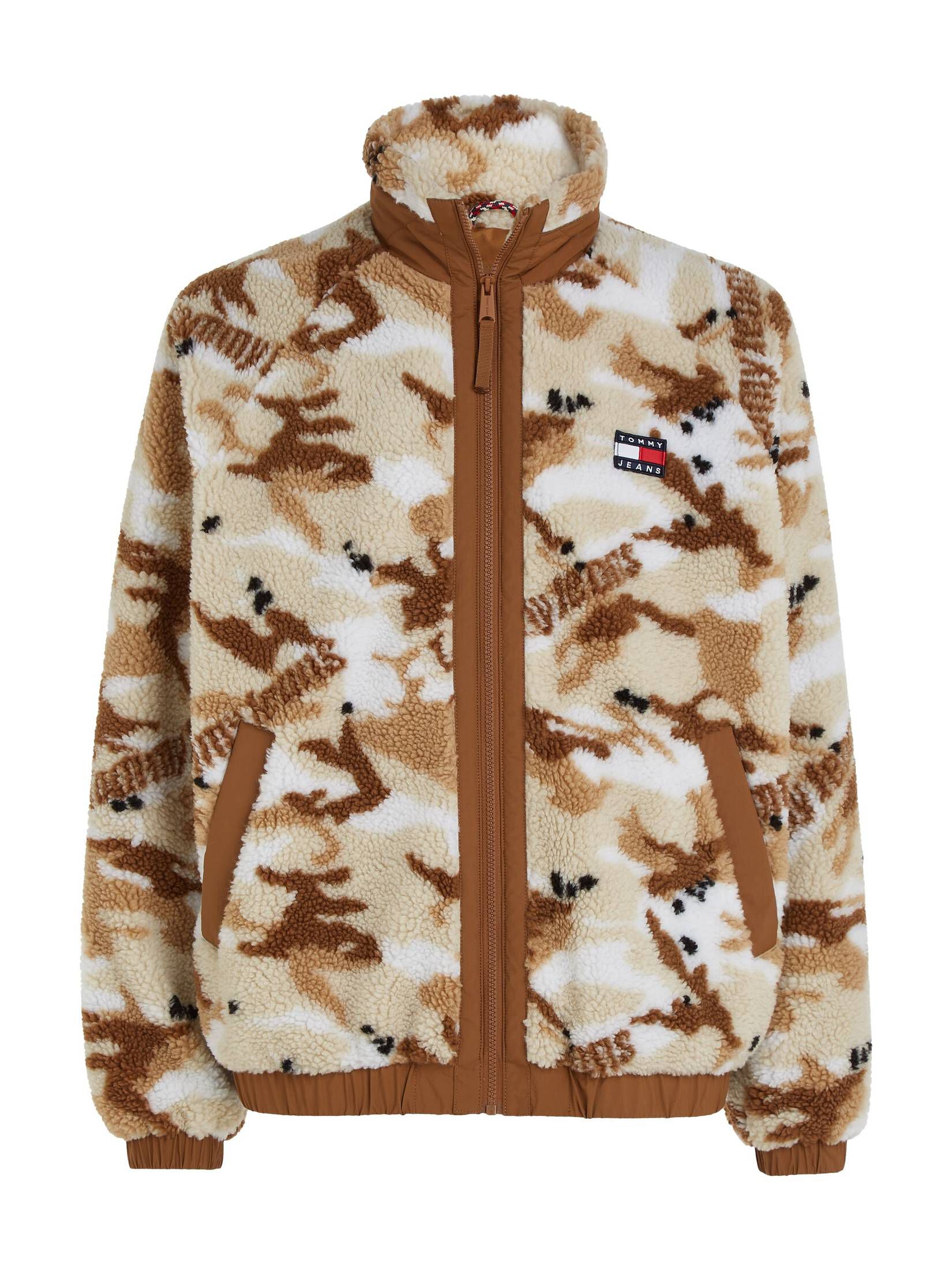 Tommy Jeans| Herren Jacke SHERPA mit Camouflage-Logo Print Relaxed Fit