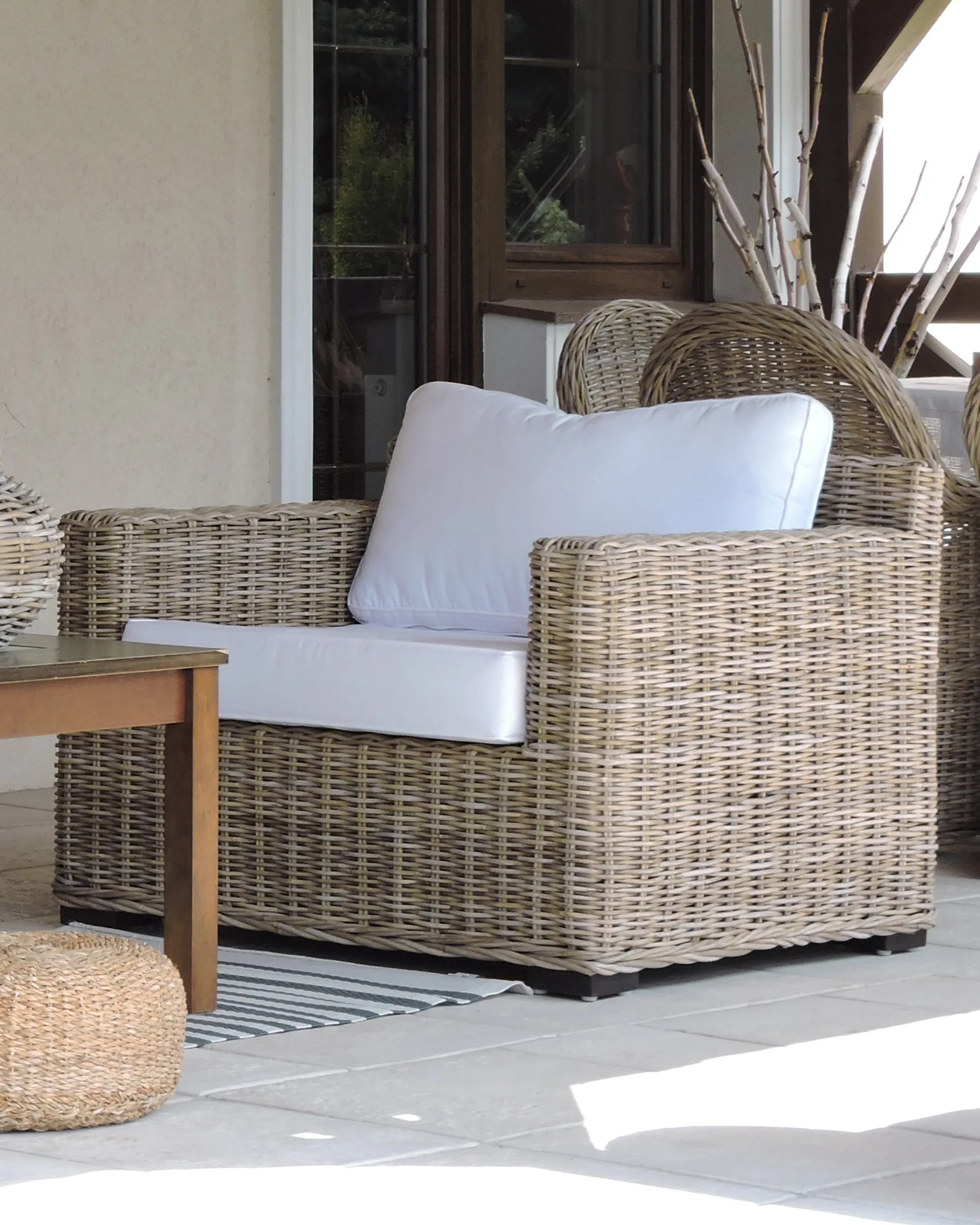 Tuinfauteuil ARDEA Rotan Lichtbruin
