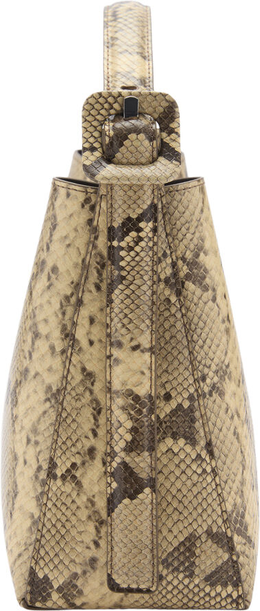 MANGO Snakeskin effect bag Light beige
