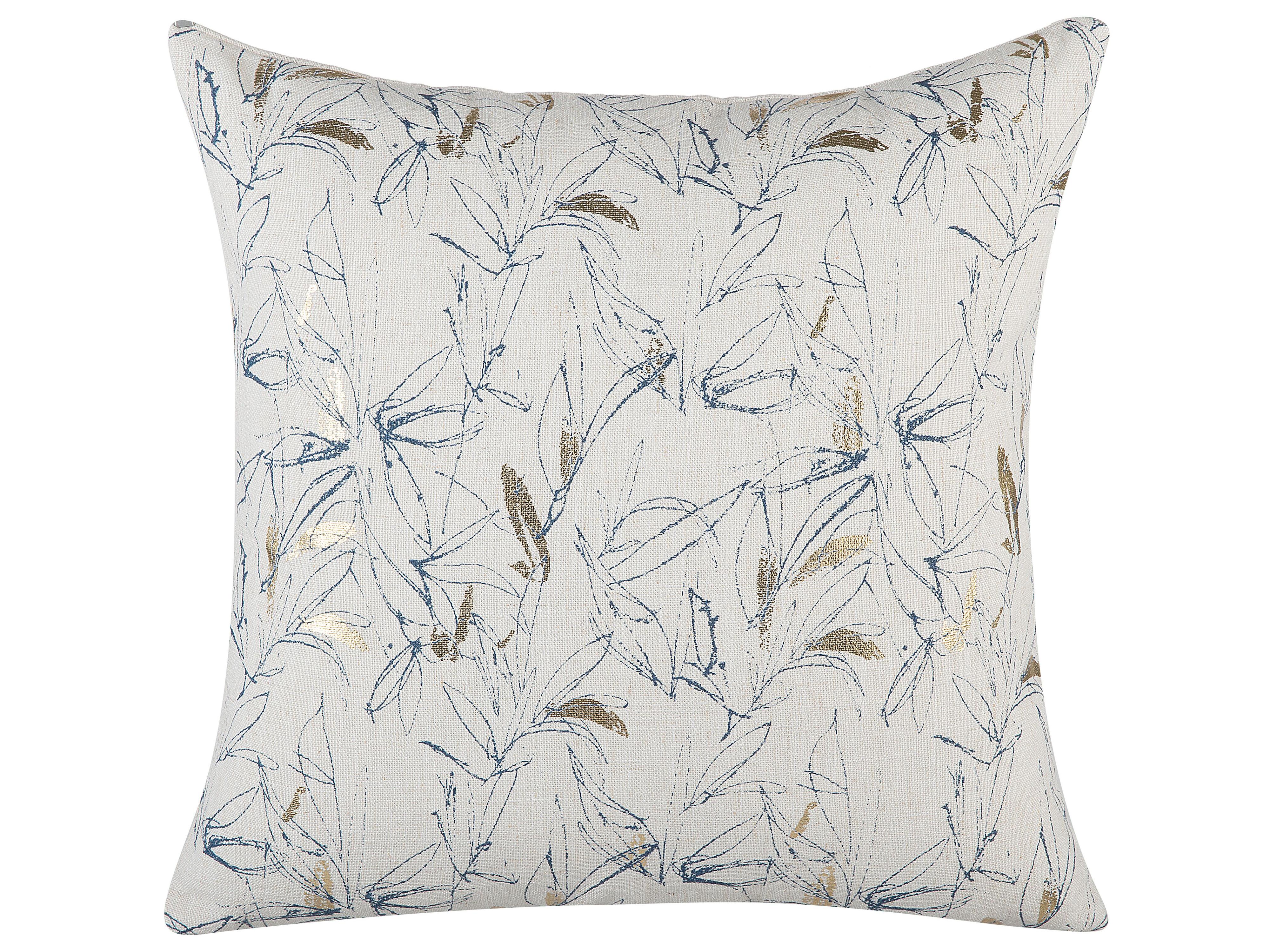 Set van 2 sierkussens ARBOR 45 x 45 cm Beige bloempatroon