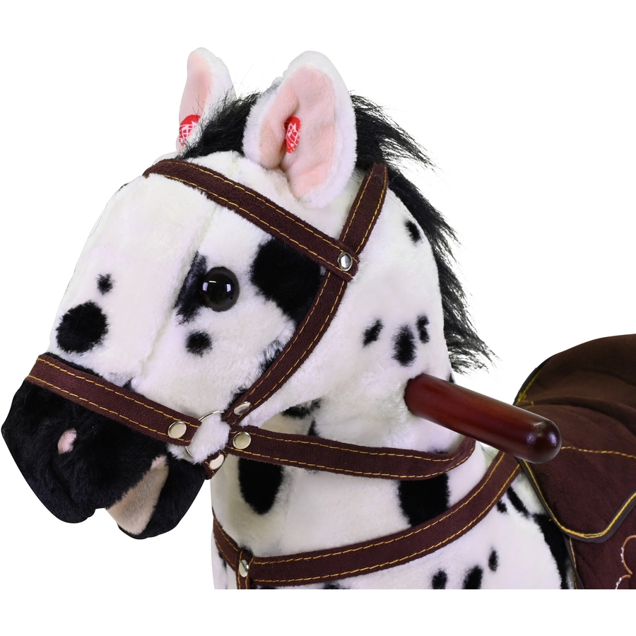 knorr toys® Schaukelpferd Appaloosa schwarz