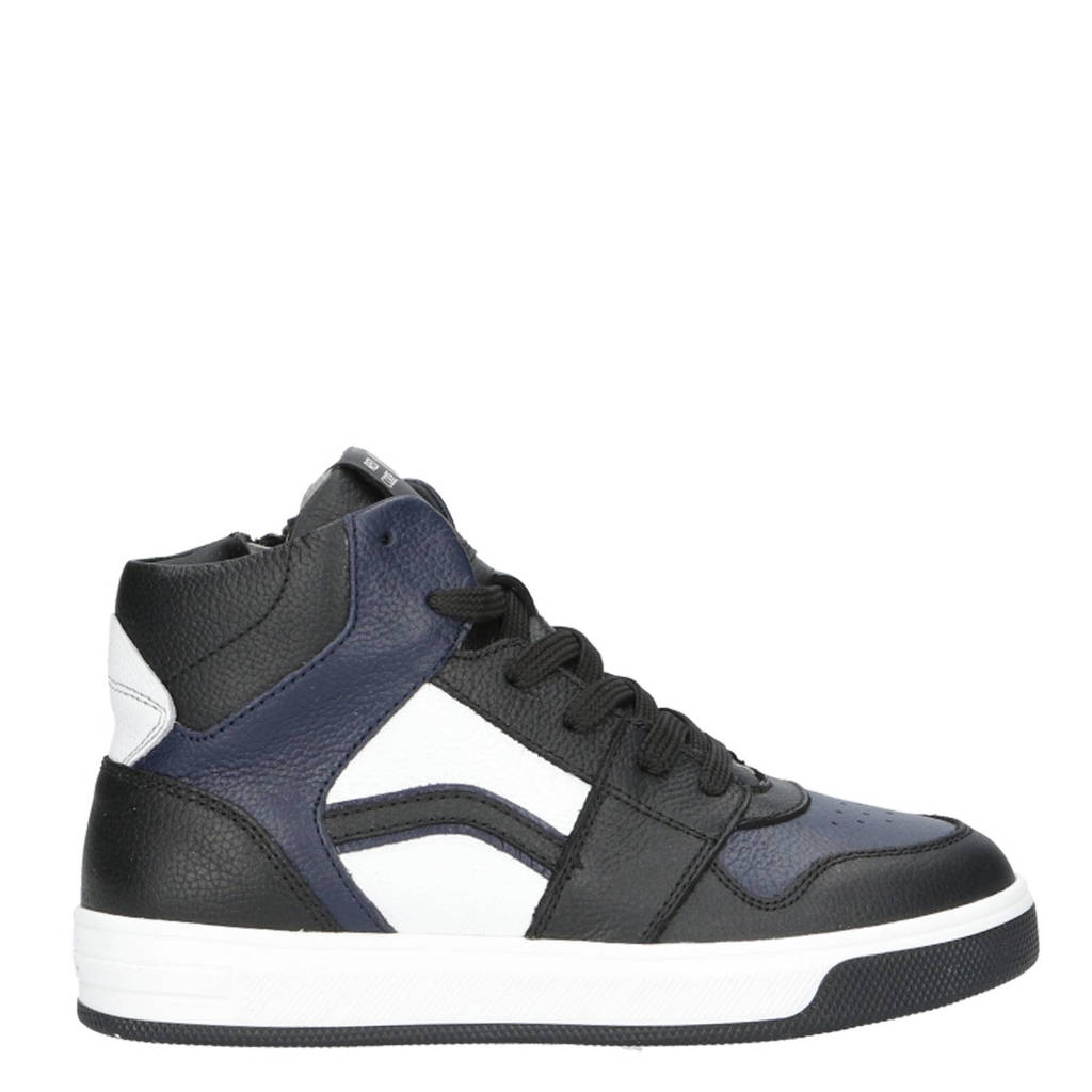 Red Code leren sneakers donkerblauw