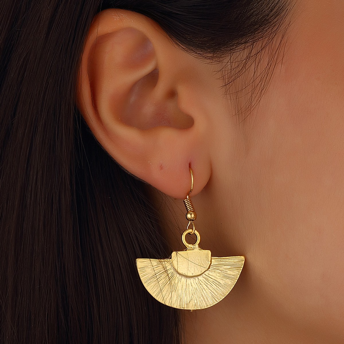 Boucles d'oreilles - Laiton plaqué or
