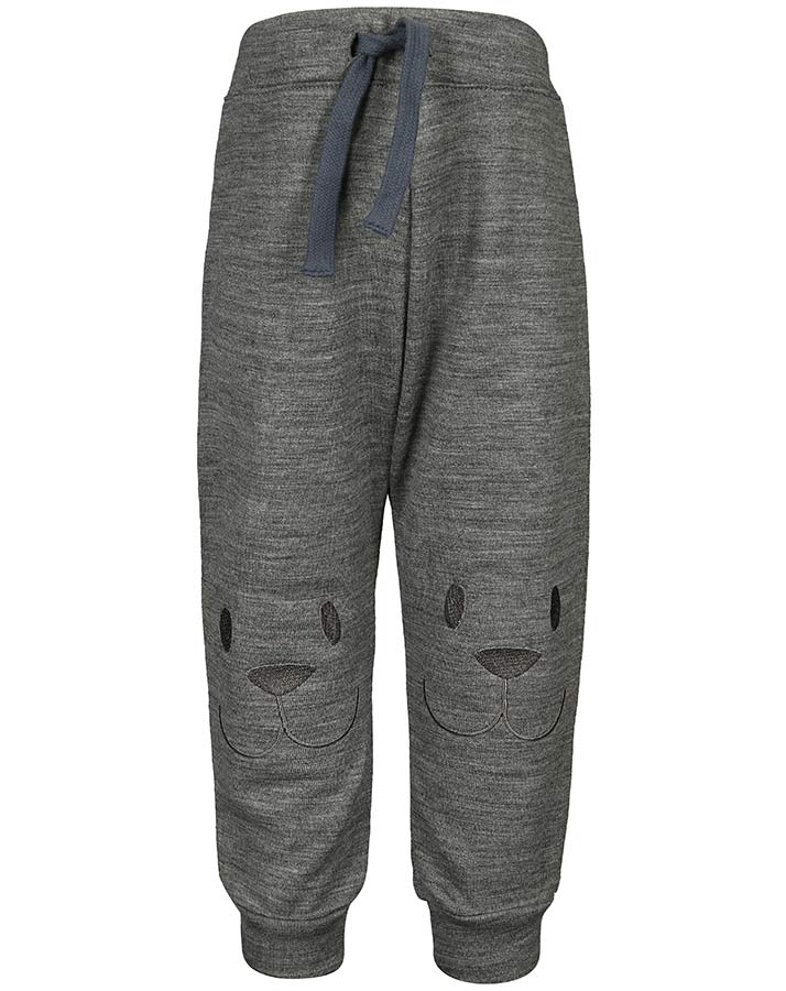 Sweathose NBMWESSO WOOL meliert in dunkelgrau