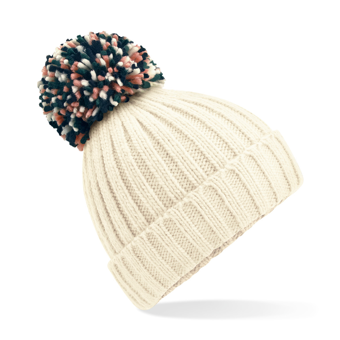 Beechfield B390 - Bonnet Douillet en Tricot avec Doublure Chaude