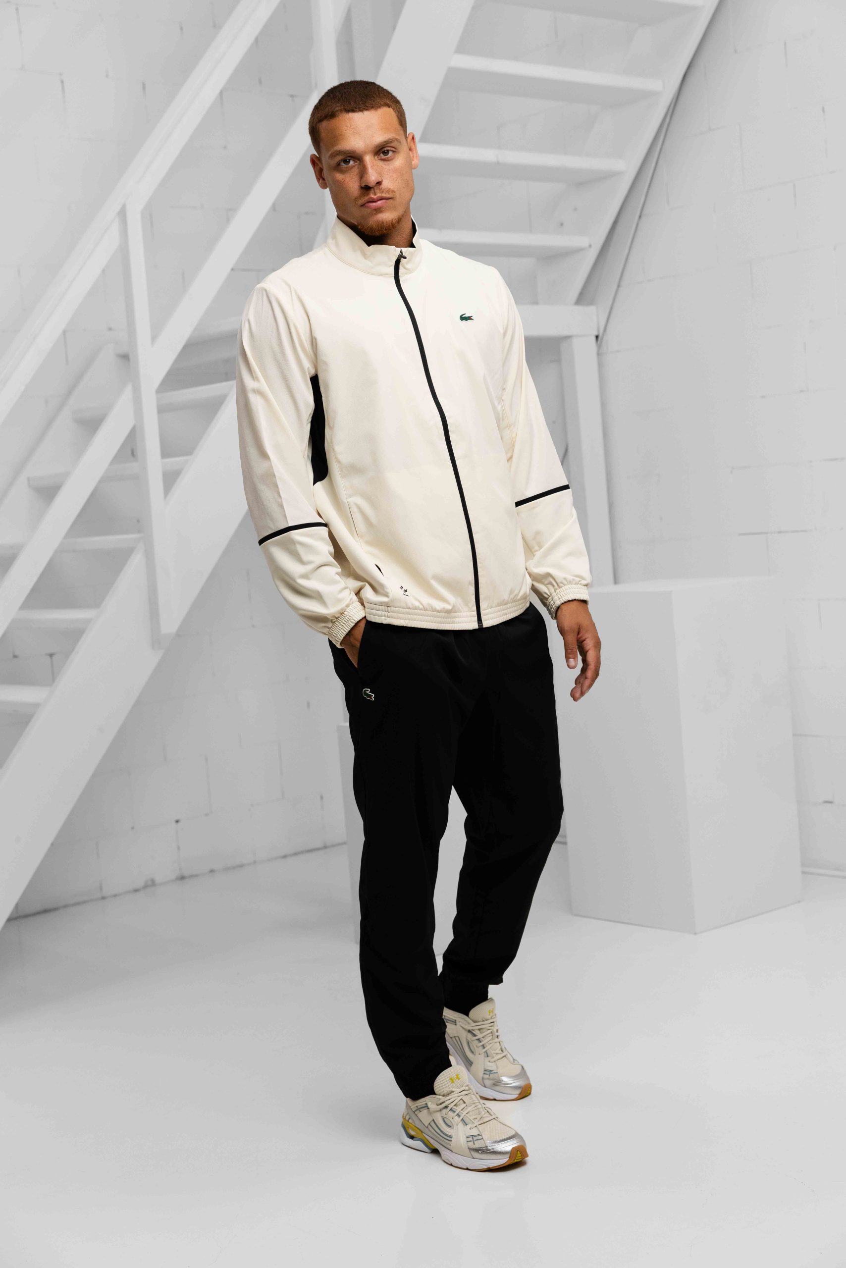 Lacoste Tennis x Daniil Medvedev Trainingspak Heren Beige