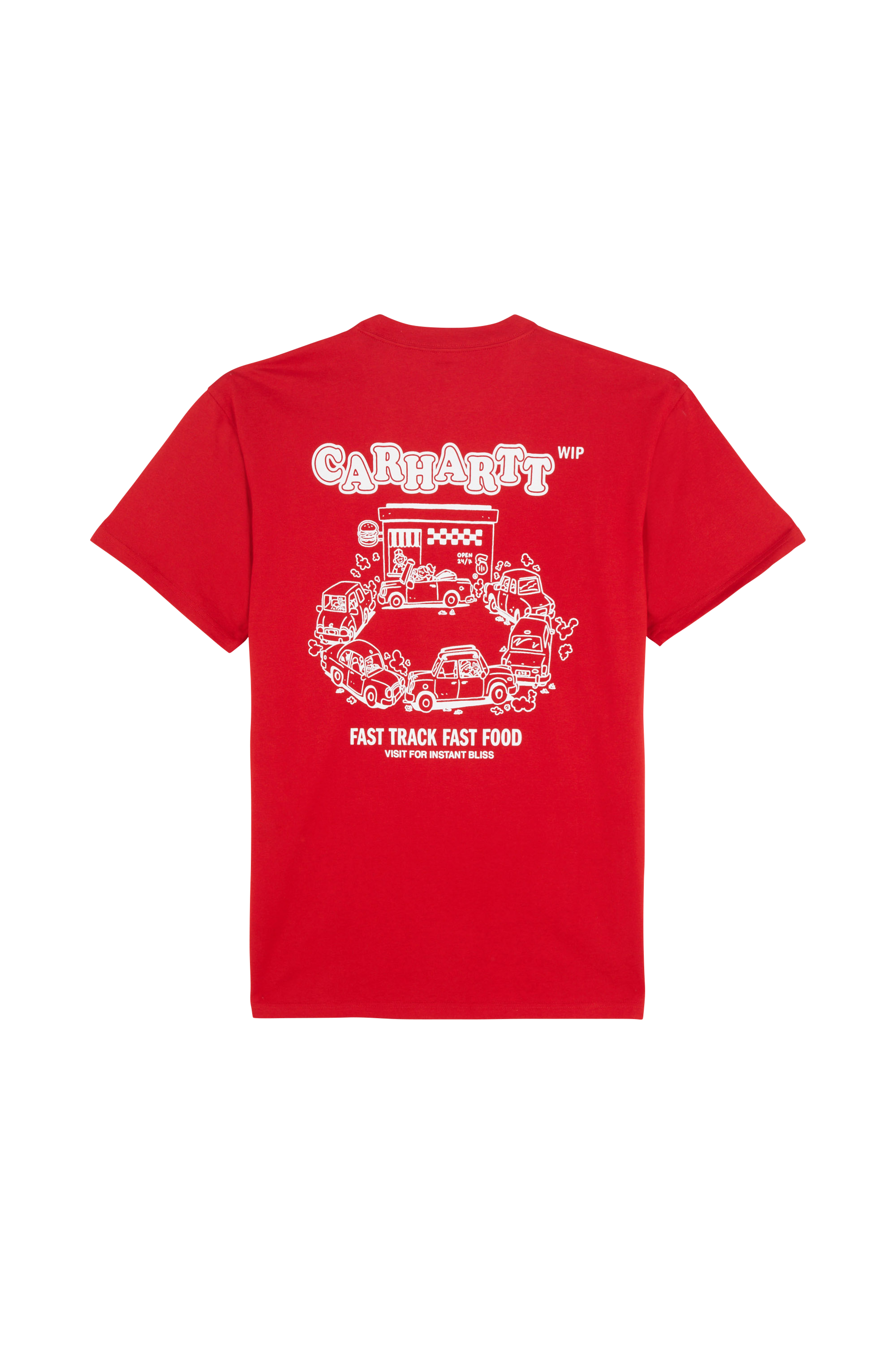 CARHARTT WIP T-shirt  Fast Food  Rouge