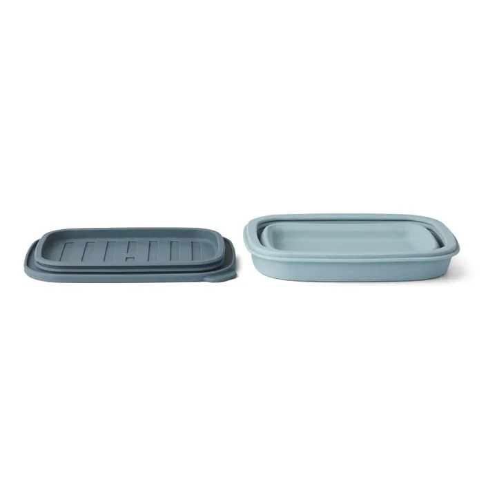 Liewood Lunch-box pliable Franklin en silicone | Bleu