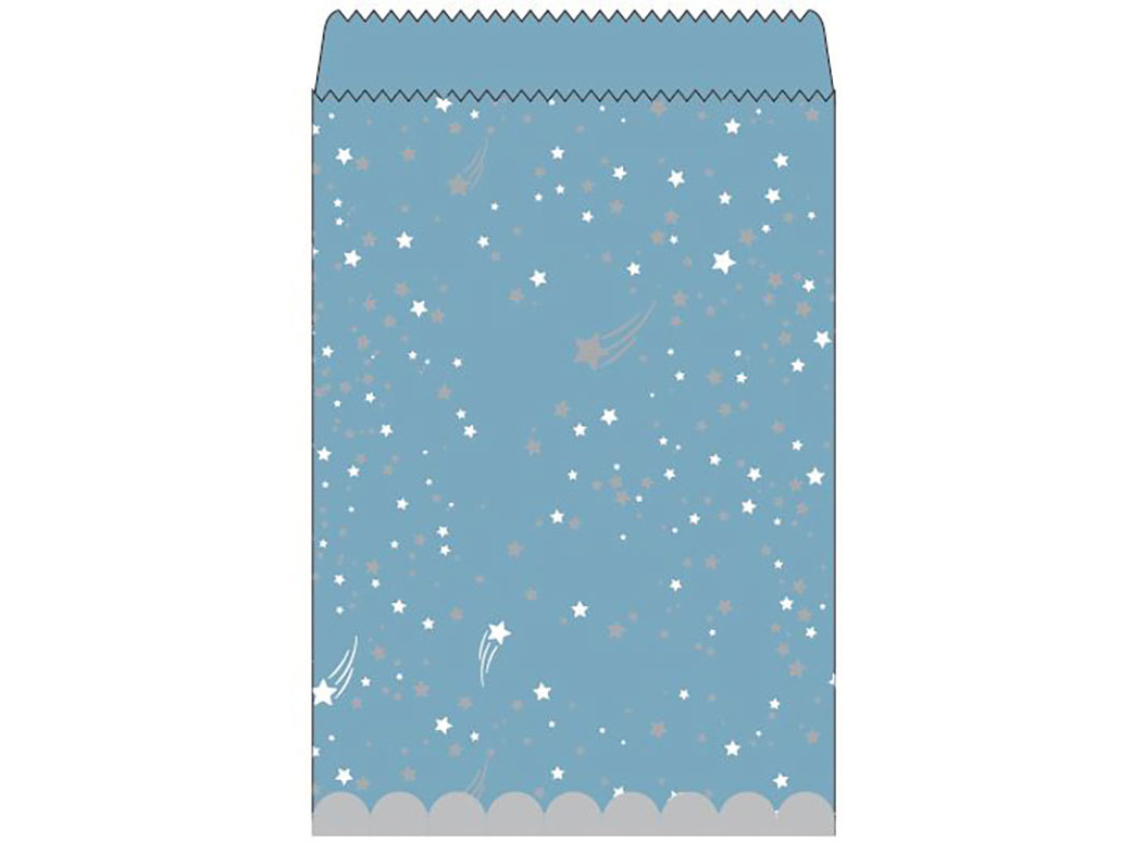 SACO PARA GULOSEIMAS ACTUEL LITTLE STAR AZUL 6 UNIDADES
