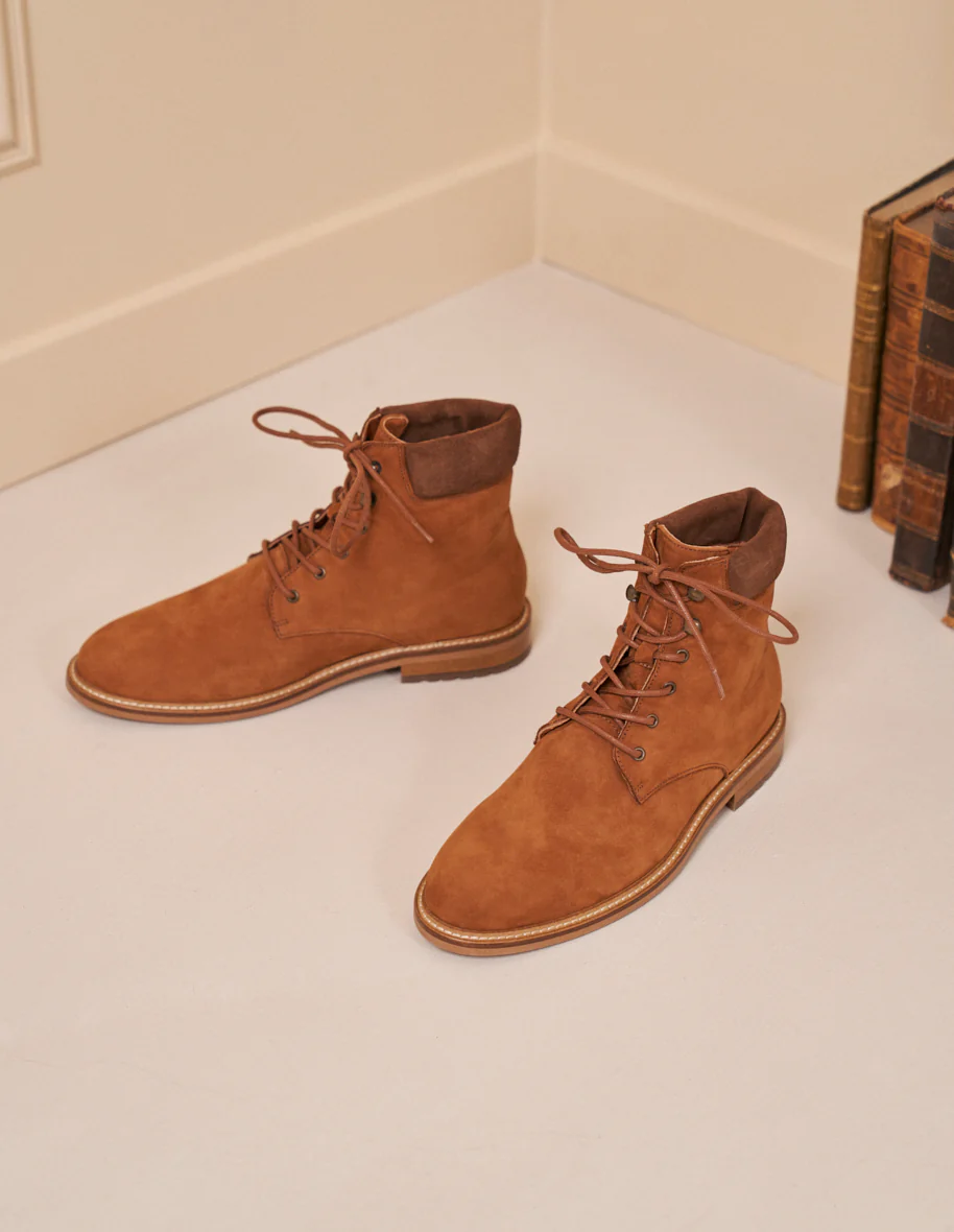 Bottines Gaston - Nubuck ambre