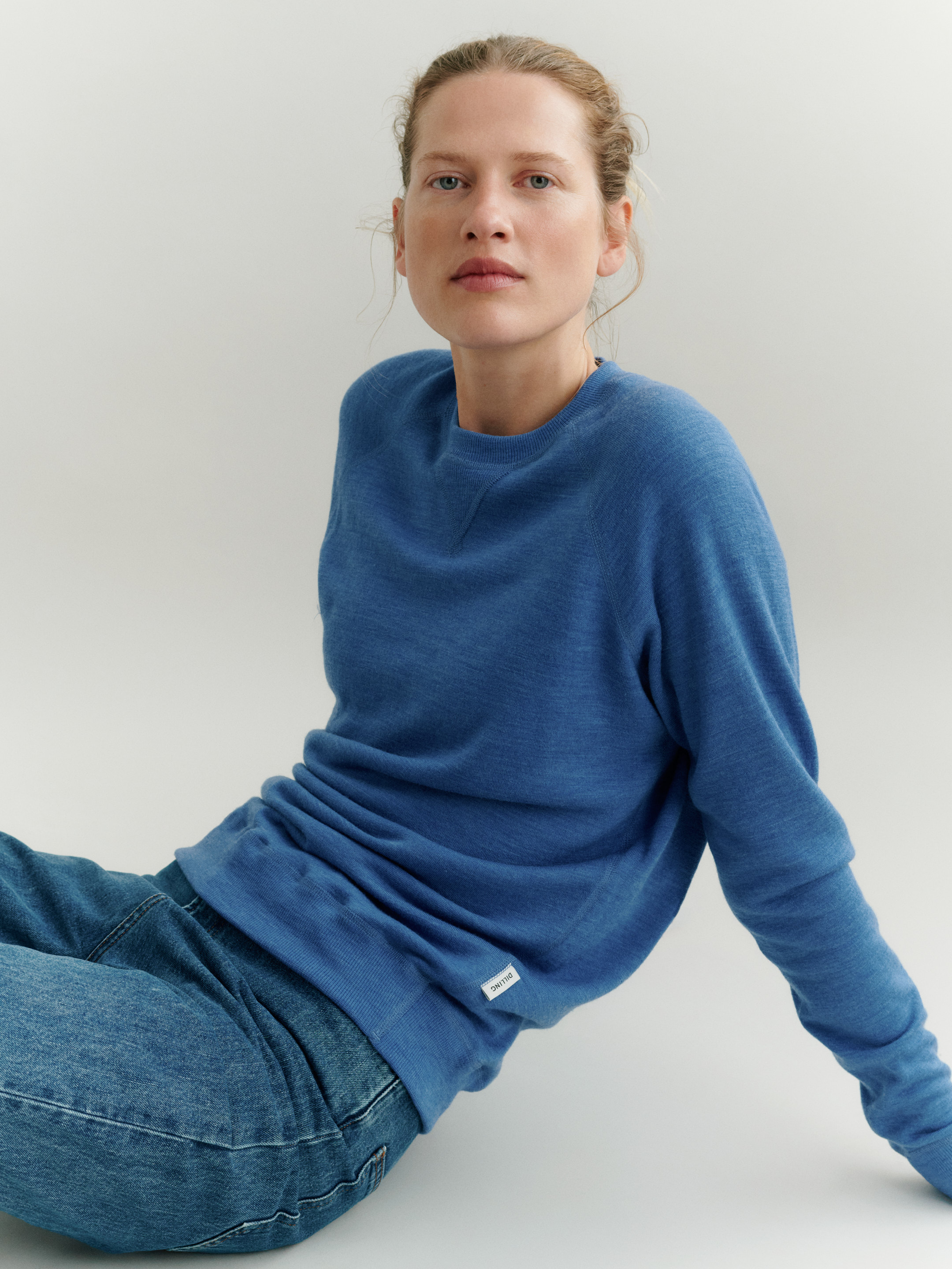 Sweater van merinowollen terry voor dames - Gratis Verz