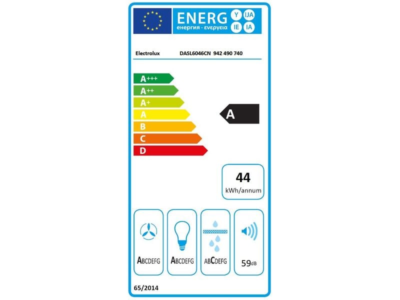 Electrolux Flachschirmhaube DASL6046CN 3   intensiv Stufen Dunstabzug für Abluft und Umluftbetrieb