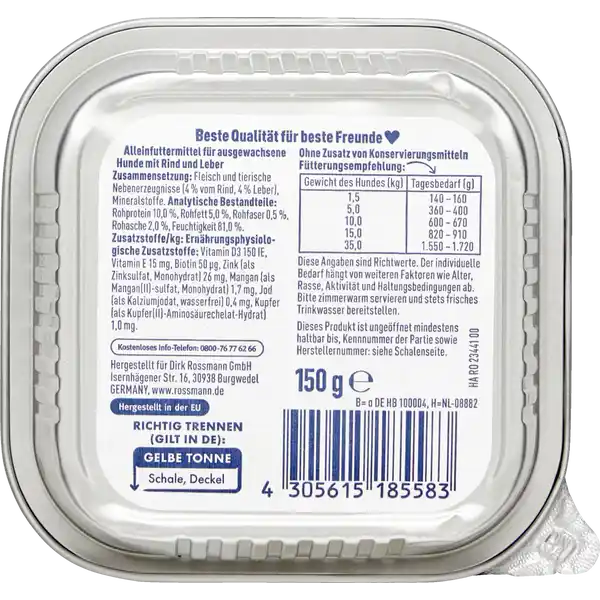 Schlemmer-Menü mit Rind und Leber