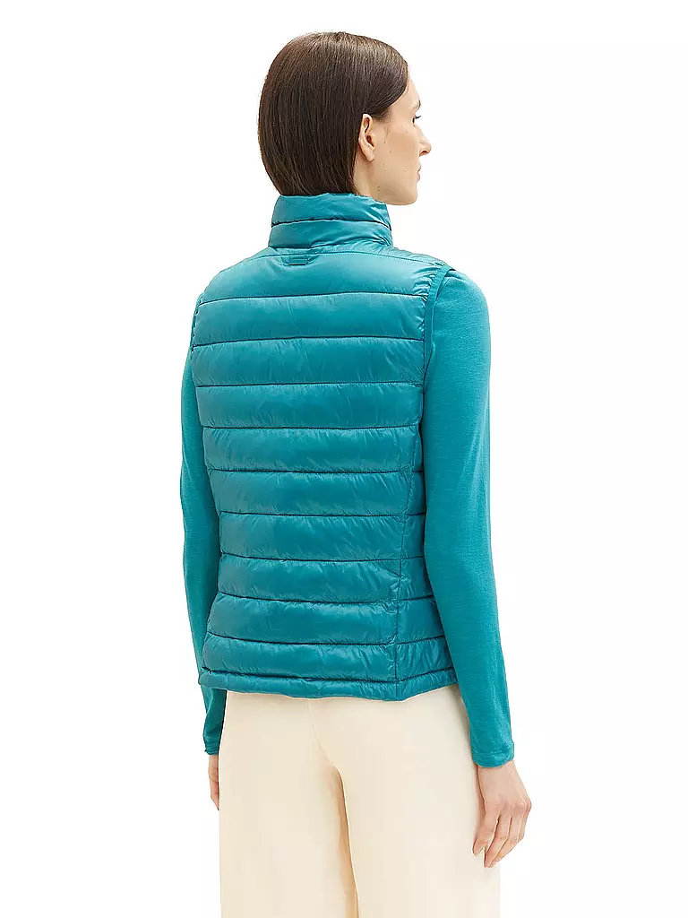 TOM TAILOR Steppgilet grün