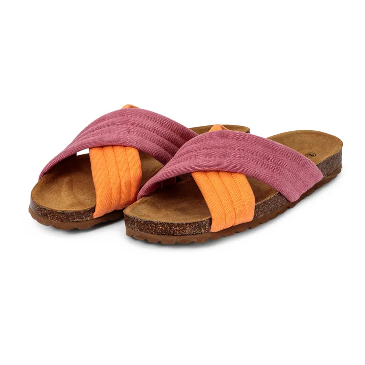 Bobo Choses Sandales Croisées Coton Bio - Collection Femme  | Rose